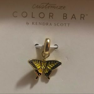 Kendra Scott Yellow Butterfly Charm in Gold